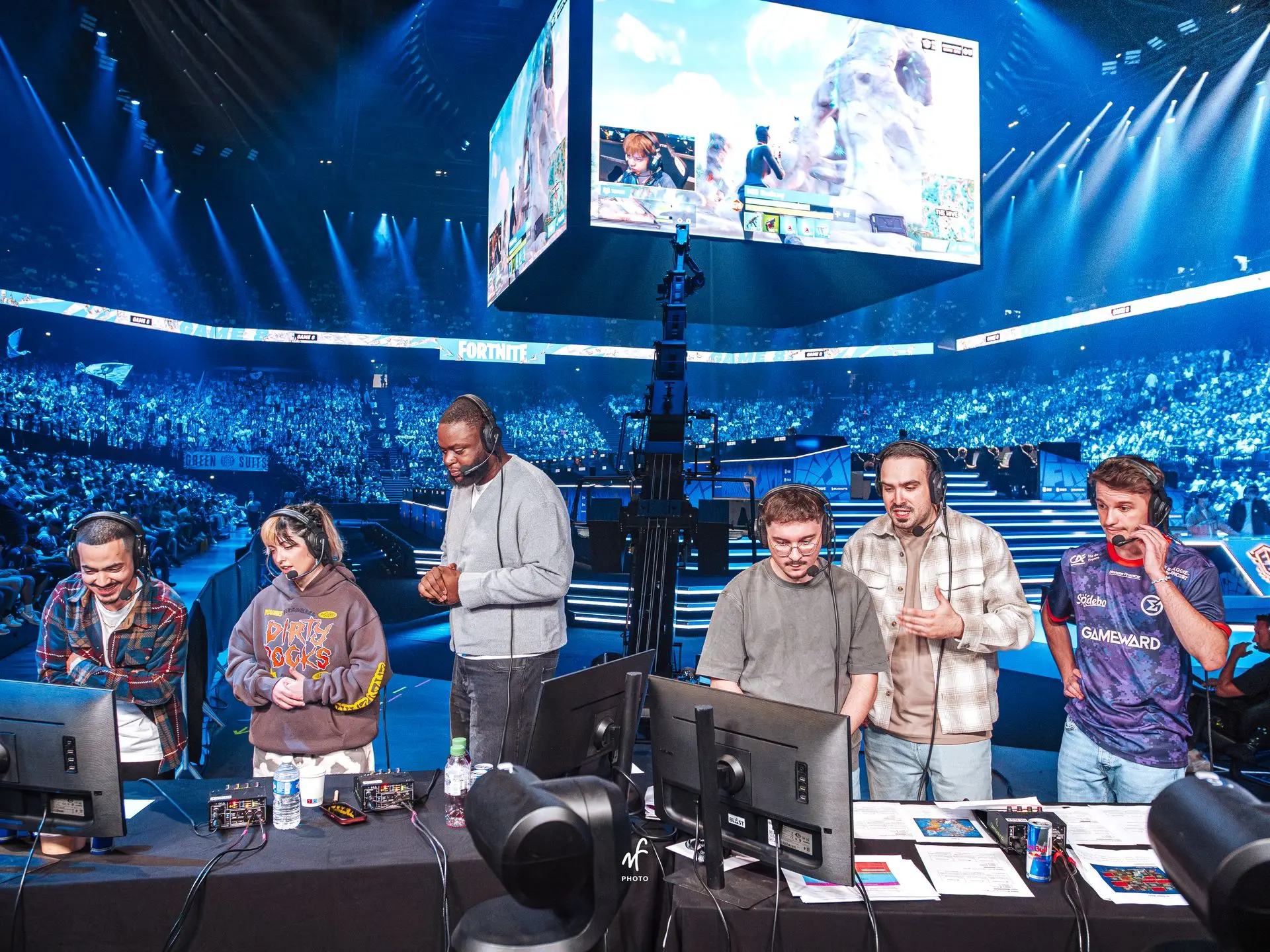Ambiance scène et public lors de la Fortnite World Cup